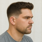 Mid Taper Fade for Square Faces